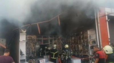 Şanlıurfa’da iş yeri yangını korkuttu