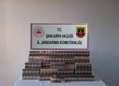 Şanlıurfa'da Jandarma Operasyonunda 6 Bin 820 Paket Ka&ccedil;ak Sigara Ele Ge&ccedil;irildi