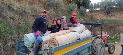 Sarıg&ouml;l&rsquo;de &ouml;rt&uuml; toplama işlerinde yoğunluk