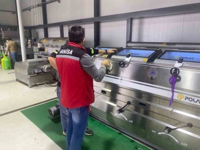 Sarıg&ouml;l&rsquo;de zeytinyağı &uuml;retim tesislerine denetim