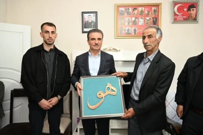 Şehit ailelerine bayram ziyareti