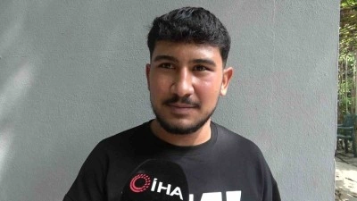 Dönüş esnasında yolu betonla kapladı