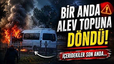 Seyir Halindeki Minib&uuml;s Alevlere Teslim Oldu