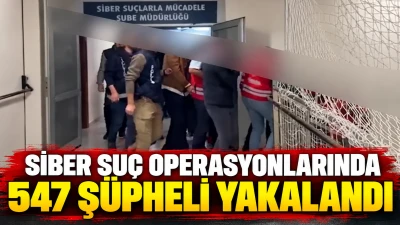 Siber su&ccedil; operasyonlarında 5 g&uuml;nde 547 ş&uuml;pheli yakalandı