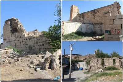 Silvan’daki 2 Bin Yıllık Tarihi Surlar Çökme Tehlikesiyle Karşı Karşıya