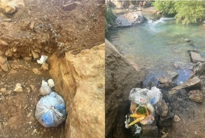 Sinek &Ccedil;ayı&rsquo;nda bırakılan &ccedil;&ouml;pler tepki &ccedil;ekti