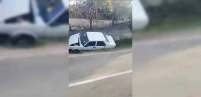 Sinop&rsquo;ta otomobil su kanalına d&uuml;şt&uuml;: 1 yaralı