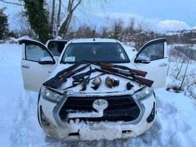 Sinop’ta yasa dışı avcılık yapan 23 kişiye idari işlem