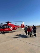 Şırnak&rsquo;ta 16 yaşındaki hasta i&ccedil;in helikopter ambulans havalandı