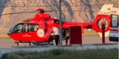 Ambulans Helikopter ile Diyarbakır’a sevk edildi