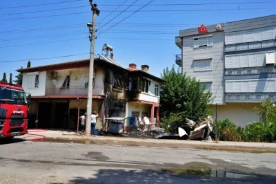 Soğuk hava deposunda yangın panikletti