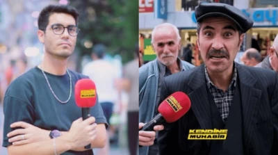 Sokak röportajı yapan muhabirle, şiir okuyan kişi gözaltına alındı