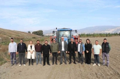 S&ouml;ke Belediyesi&rsquo;nin buğday tohumları bereket i&ccedil;in yeniden toprakla buluştu