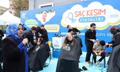 Sosyal medya fenomeni kardeşler engelli bireylerle Sa&ccedil; Kesim Etkinliği d&uuml;zenledi