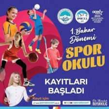 Spor A.Ş.’nin 1. Bahar Dönemi Spor Okulu kayıtları başladı