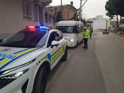 Sultanhisar’da okul servis araçları denetlendi