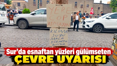 Sur&rsquo;da esnaftan y&uuml;zleri g&uuml;l&uuml;mseten &ccedil;evre uyarısı