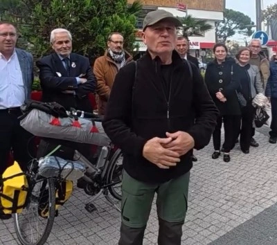 Susurluklu Fahrettin Şener, bisikletle umre yolculuğuna &ccedil;ıktı