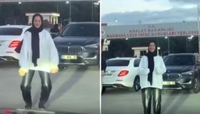 Tahliye Beklerken Sosyal Medyada G&uuml;ndem Oldu