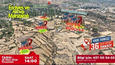 Talas&rsquo;ın g&ouml;zde lokasyonlarında villa parseli fırsatı