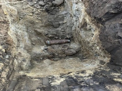 Tarlada bulunan top mermisi imha edildi