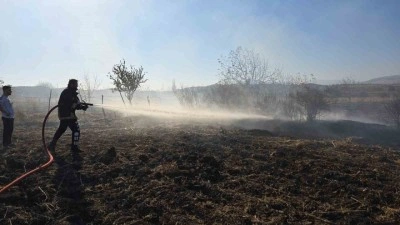 Tarlada &ccedil;ıkan yangın s&ouml;nd&uuml;r&uuml;ld&uuml;