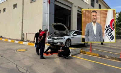 TEDB Diyarbakır İl Başkanı Arslan’ın aracına kedi girdi