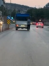 Tehlikeli yolculuk kamerada