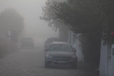 Tekirdağ’da Yoğun Sis, Görüş Mesafesini Düşürdü, Trafikte Zorluklar Yaşandı