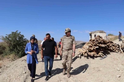 Tercan Kaymakamı K&Ouml;YDES kapsamında yapılan &ccedil;alışmaları inceledi