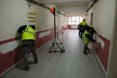 Terme’de okullar renkleniyor