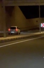 Ters şeritte yolculuk yapan otomobil sürücüsüne ceza