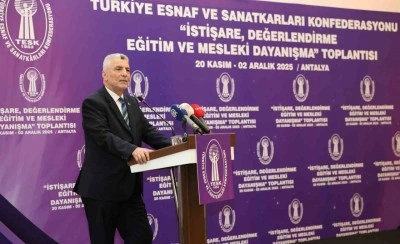 TESK Başkanı Palandöken: "Az kazanandan az, çok kazanandan çok vergi alınmalı"