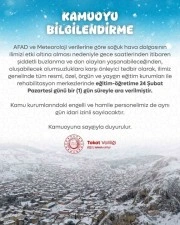 Tokat’ta eğitime kar engeli