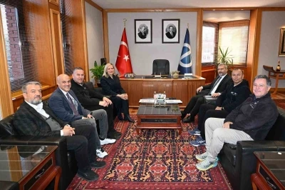 TTF Başkanı M&uuml;derrisgil, Rekt&ouml;r Adıg&uuml;zel&rsquo;i ziyaret etti