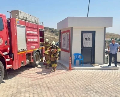 T&Uuml;İK Hatay B&ouml;lge M&uuml;d&uuml;rl&uuml;ğ&uuml;&rsquo;nde yangın eğitimi ve tahliye tatbikatı d&uuml;zenlendi