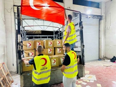 Türk Kızılay’dan Batı Şeria’ya bin 200 gıda kolisi