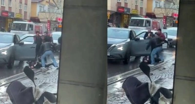 Ümraniye’de park yeri kavgası: 3 kişi sürücüye saldırdı