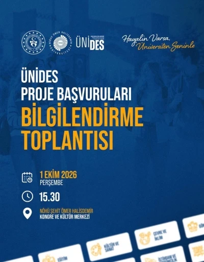 &Uuml;NİDES 7. D&ouml;nem başvuruları başladı