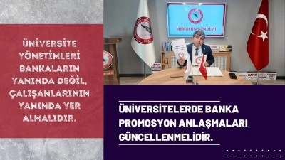 ÜNİPERSEN’den maaş promosyonları çağrısı: 