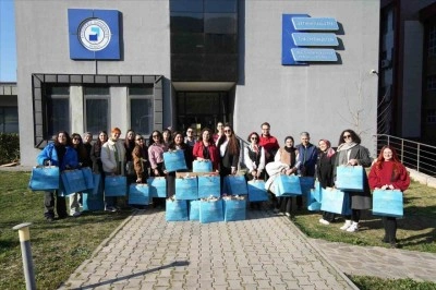 Üniversiteli gençler önce gönülleri sonra dizleri ısıttı