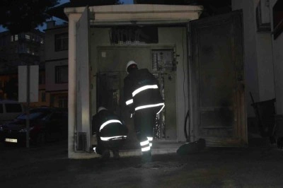 Ünye’de trafoda yangın