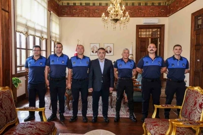Vali S&ouml;zer, Zabıta Haftası dolayısıyla zabıta personelini kabul etti
