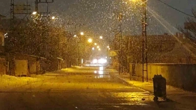 Van&rsquo;da lapa lapa kar yağdı