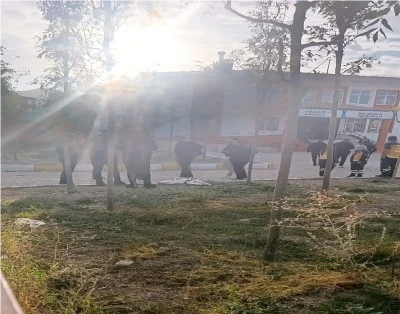 Van&rsquo;da okulda silah paniği