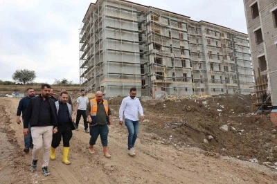 TOKİ projesinde &ccedil;alışmalar s&uuml;r&uuml;yor
