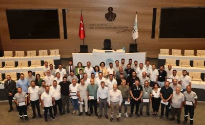 Yangınlarla mücadelede görev alan ekibe teşekkür