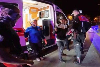 Alkollü Motosiklet Sürücüsü Kazaya Sebep Oldu