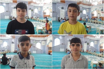 Çocuklar yaz Kur'an kursları ile bulaşmanın sevincini yaşadılar