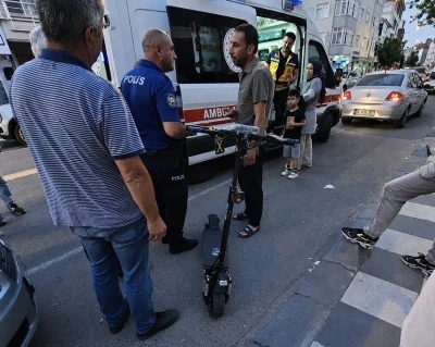 Yola d&ouml;k&uuml;len yağ kazaya sebep oldu: 1 yaralı